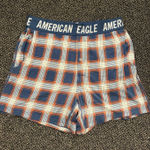 American Eagle  Plaid Lounge Shorts with Pockets Photo 0
