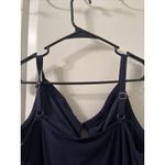 Aqua Green  Women's Blue Swimsuit Shorts Romper Pockets Size L Blue Photo 8