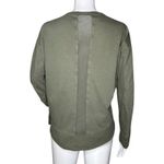 Athleta ‎ Sweatshirt Womens Medium Green Cruise Long Sleeve Top Lounge Athleisure Photo 3