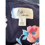 Aria Women's Nightgown Blue White Floral Buttons Lace Smock Size L Photo 3