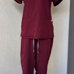 FIGS  Scrubs Set Maroon Photo 0