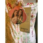 Aguabendita X target Pink Floral Ruffle Tiered Mini Dress m boho cottage fairy Size M Photo 3