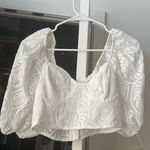 Short Sleeve Blouses for Women White Puff Sleeve Elegant Blouse Fashion Blouse Photo 1