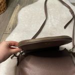 Antik Kraft  Brown Vegan Leather Gold Crossbody Bag Photo 2