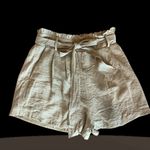 &merci &merci Tan Ruffle Waist Dressy Tie Waist Shorts New Photo 1