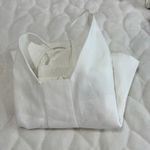 ZARA NWT  White Peplum Cami Top L Spaghetti Strap Sleeveless Pleated Peasant Boho Photo 9