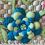 Brighton  Shelby Straw Floral Shoulder Bag Photo 2