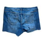 Torrid Womens  Denim Raw Hem Medium Wash Frayed Jean Shorts - Sz 22 Photo 1