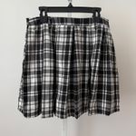 Hot Topic Plaid Pleated Mini Skirt Black White Womens Size SM Goth Collegiate Photo 5