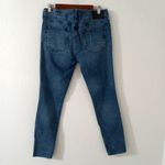 American Eagle  18 Long 36x30 Distressed High Rise Dark Wash Raw Hem Jeans Photo 1