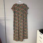 Natural Life  Floral Printed 100% Cotton Tee Midi Dress Women’s Size Large Boho Photo 3
