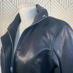 BLANKNYC Faux Leather Full Zip Moto Jacket Black Size XS Photo 6