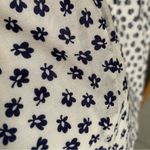 TOCCA Floral Cotton Midi Pleated Dress Blue Size 8 Photo 1