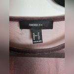 Forever 21  Y2K Metallic Mesh Holographic T-Shirt Mini Dress Women’s Sz 0X EUC Photo 3