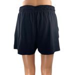 Ann Taylor LOFT Black Drawstring High Waisted Pleated Casual Mini Shorts Size S Photo 2