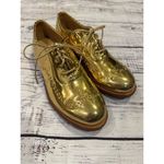 The Office of Angela Scott Mr Leopold gold patent leather Oxford 37.5/7.5 new wi Photo 1
