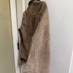 H&M Women's Faux Suede Biker Jacket – Size 2 – Taupe – Edgy & Versatile Photo 13