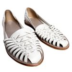 Nisolo Hurache Sandal Size 7 in Bone Cream Leather Flat Photo 4