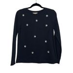 Banana Republic Sofia Bead Front Black Pullover Sweater Photo 0