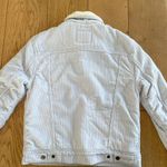 Levi's Women's Light Blue Corduroy Sherpa Jacket Photo 4