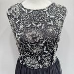 Black Beaded Sequins Bodice Tulle Mesh Skirt Party Dress Cutout Back Whimsigoth Size M Photo 3