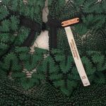 Free People  Simone Mock Neck Lace Mini Dress Green XS Photo 8