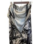 BCBGMAXAZRIA  Strapless Silk Evening Gown Black & White Rhinestone Embellished Photo 8