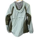 Eddie Bauer Green Hooded Full-Zip Mesh Lined Packable Windbreaker Jacket Large Photo 9