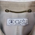 Cyril Creation Suisse Women's Tan Suede Belted Jacket & Skirt Set Size M Photo 4