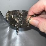 Silver Plated Vintage Hamsa and Camel Ethnic Cuff Bracelet Photo 7