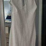 Aritzia Elegant White Halter Dress Photo 0