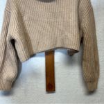 Babaton Aritzia  Guell Wool‎ Long Sleeve Turtleneck Cropped Sweater Size XS Photo 4