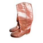 Frye  Melissa Button Brown Leather Equestrian Fall Riding Boots Women’s Size 9 Photo 1