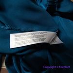 Eloquii New!  women's tie‎ neck long sleeve satin top blouse royal blue, size 20 Photo 10