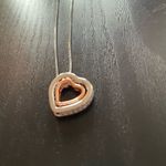 NEW Double Heart Pendant necklace Photo 2