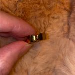 Gold and Blue Evil Eye Design Ring Photo 2