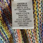 John Paul Richard Womens Sweater Large Crochet Knit Multicolored Pullover Boho Photo 7