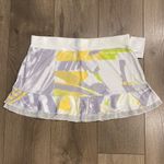 Sofibella‎ 13” Canvas Mid Rise Ruffle Floral Print Tennis Skirt Size XL White Photo 1