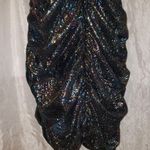 ZARA  large sparkly draped Halter neck ruched dress nwt Photo 5