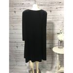Vintage K.C. Spencer New York Velvet Rhinestone Long Sleeve Shift Dress size 22W Black Photo 7