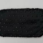 Vintage K. Gimbel Black Beaded Bag Pouch Evening Clutch Small Formal Photo 2