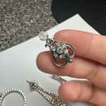 Rhinestone Mix Dangle Drop Pierced Earrings Lot Of 4 Photo 6