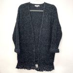 Madewell Cardigan Black Memento Fringe Size Small Photo 0