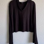 Athleta Women’s Harmony Striped Cropped Hoodie Sweatshirt Photo 1