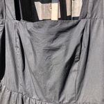 ASTR the Label Poplin Puff Sleeve Tiered Midi Dress Black - Size Small Photo 5