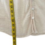 Faherty  Womens Willa Organic Cotton Top Size L Ruffle Trim Peasant Cottage Photo 4