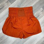 Free People  The Way Home Nylon Athletic Running Shorts Rust Orange Small Photo 9
