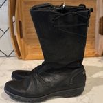 Merrell  Mid Vera Boots Size 8.5 Black leather calf height Side Zip minimalist Photo 3