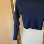 Forever 21  Deep Blue junior Ribbed cropped Cardigan small Photo 8