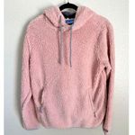 Chubbies  Fluffy Fleece Pullover Hooded Sweater Women’s Small Pink Long Sleeve Photo 0